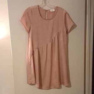 Pink Short Sleeve Dress